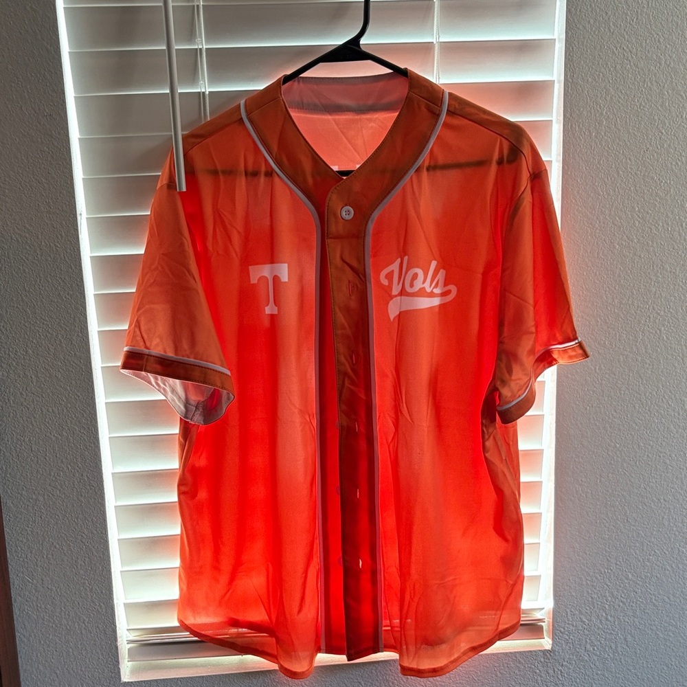 Men's Orange Baseball Jersey